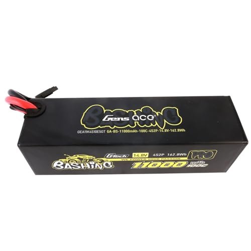 Gens ace G Tech Bashing Pro 14.8V 100C 11000mah 4S2P Lipo Battery EC5 Plug
