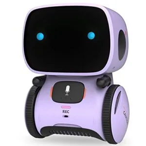 GILOBABY Interactive Smart Talking Robot Toy for Kids Control RC Car with Raspberry Pi Compatible Purple