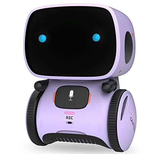 GILOBABY Interactive Smart Talking Robot Toy for Kids Control RC Car with Raspberry Pi Compatible Purple