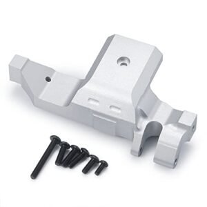 RCLIONS Silver Aluminum Alloy Motor Mount Base Bracket for TRX4 T4 1 10 RC Crawler Car Upgrades Parts Alloy RC Parts