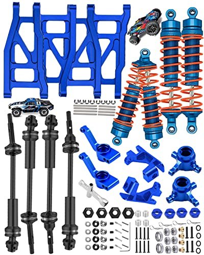 HopsupRC Aluminum Big Bore Shock Upgrade Kit for 1/10 Rustler Slash Stampede Hoss 4x4 VXL Compatible with rcuniverse rc jets