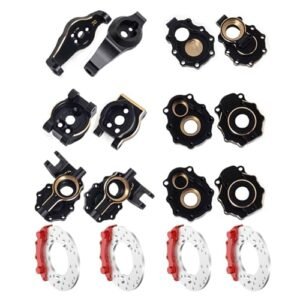 Linsvirgo TRX4 Portal Drive Housing Caster Blocks Steering Knuckle Rear Axle Mount Housings Inner Brass Counterweight Set for 1/10 RC Crawler Car Upgrade Parts Perfect for RC Tracks in Georgia