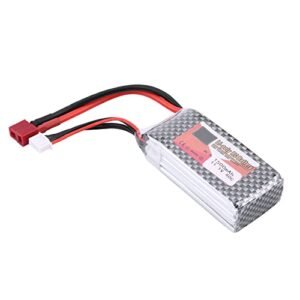 SUNGOOYUE RC LiPo Battery, 3S 11.1V 1300mAh 4500mAh 5500mAh LiPo Battery with T Plugfor RC Car (11.1V 1500mAh 40C T Plug)