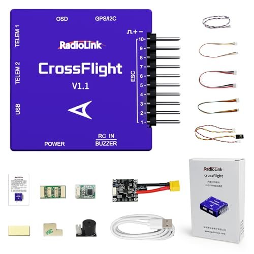Radiolink CrossFlight Flight Controller Mini Size with 10 PWM Output for Jeep FC RC Body and Multi Vehicle Types