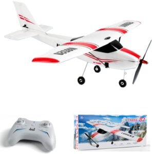 LBKR Tech Cessna 182 RC Parts Remote Control Airplane Ready to Fly with 4 Channels and Brushless Motor for Advanced Kids Adults Beginners