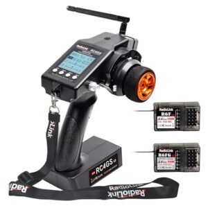 Radiolink RC4GS V3 2.4G 5 Channels RC Radio Transmitter with R6FG Gyro Receiver for Crawler Truck Car Boat
