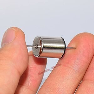 Micro 1215 12mm by 15mm Coreless Motor Double Shaft DC 6V to 12V 17000RPM High Speed for RC Rail Train Hobby Toy Models