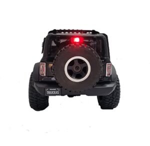 Traxxas 1/18 TRX4M Bronco RC Spare Tire Carrier with High Mount Brake Lamp Tail Light