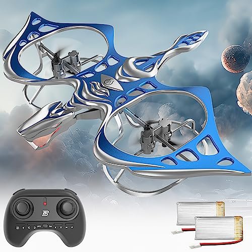 BEZGAR Flying Giant RC Planes Remote Control Dinosaur Drone for Kids with Altitude Hold Headless Mode LED Lights One Key Fly Land Perfect Gift for Boys and Girls Ages 6 12