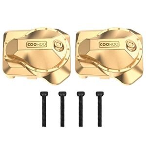COOWOO Brass RC Diff Covers Set of 2 for 1 10 TRX 4 or TRX 6 RC Trucks Rare RC Planes Upgrade Parts