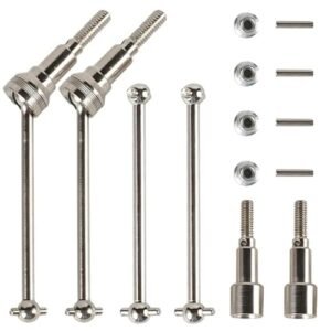 HAIBOXING Metal Front Universal Drive Shafts and Rear Drive Shafts for Rear Wheel Drive RC Car Models 16889 16890A 16889A