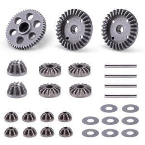 HAIBOXING 1 16th Scale BMI RC Car Machined Metal Spur Gear Diff Pinions and Diff Gears Set for HBX 16890A M16102 M16103
