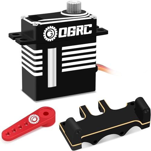 OGRC Digital Steering Servo with Brass Mount for Axial 1/24 SCX24 RC Car Tires eBay Upgrade Parts