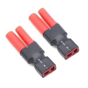 NATEFEMIN RC Deans T Plug to HXT 4mm Connector Adapter Battery/Charger Adapter Converter for RC Car FPV Boat LiPo NiHM Battery Charger