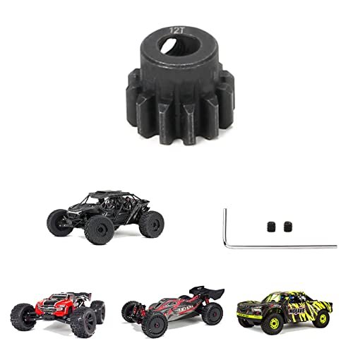 RCAWD 12T Pinion Gear Upgrade for ARRMA Fireteam Outcast Notorious Talion 6S Mojave Kraton Typhon 6S Roller 1/7 1/8 Scale RC Car Parts