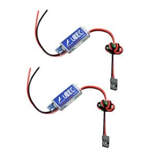 JINOARC 2pcs RC BEC Switchable UBEC 6.0 to 25.2v Input 5v or 6v Adjustable Output BEC for RC Servo Power FPV Camera Servo Power Supply