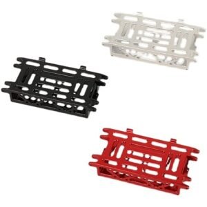 Axial 1/24 AX24 XC 1 RC Car Aluminum Alloy Battery Tray Bracket Mounting Plate Protection Board Black