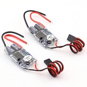 SoloGood RC Airplane Sound Module 2Pcs 5V 5A Step Down UBEC for FPV Quadcopter Servo Car Boat Model