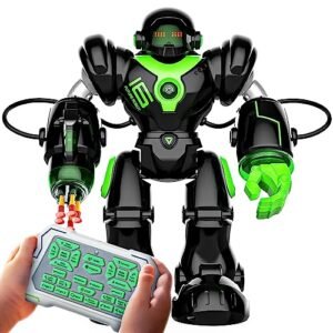 BEZGAR TR300 22 RC Robot Toy for Kids Smart Programmable Dancing Remote Control Emo Robot with 22 Actions 78 Changing Expressions Ideal Gift for 3 4 5 6 7 8 Year Old Boys