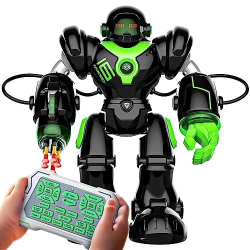 BEZGAR TR300 22 RC Robot Toy for Kids Smart Programmable Dancing Remote Control Emo Robot with 22 Actions 78 Changing Expressions Ideal Gift for 3 4 5 6 7 8 Year Old Boys