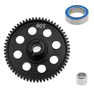 Sbonxond 60T 0.5M Spur Gear Hardened Steel Main Gear 7640 for Traxxas LaTrax 1 18 RC Car Rally Teton Desert Prerunner SST Ford Fiesta RC Car Body
