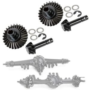 RC Mickey Thompson Tires 2pcs Heavy Duty Overdrive Bevel Gear 30T 8T Bevel Gear Set for 1 10 RC Crawler Car Axial SCX10 II RGT 86100 Redcat GEN8 Element Enduro CC01