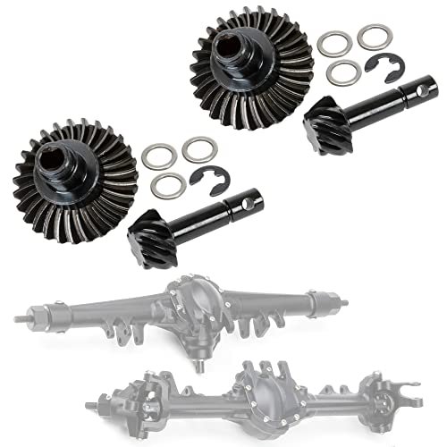 RC Mickey Thompson Tires 2pcs Heavy Duty Overdrive Bevel Gear 30T 8T Bevel Gear Set for 1 10 RC Crawler Car Axial SCX10 II RGT 86100 Redcat GEN8 Element Enduro CC01
