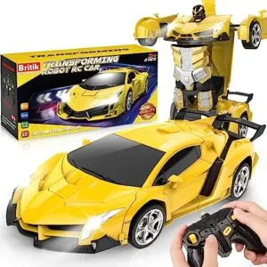 Britik Transform Remote Control Cars 3 RC Car Toy for Kids Ages 4 5 6 7 8 Years Old