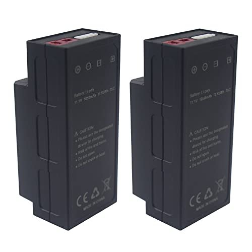 MOONZON 2PCS 11.1V 1050mAh 3S Lithium Battery for MJX H16 Series Remote Control Cars