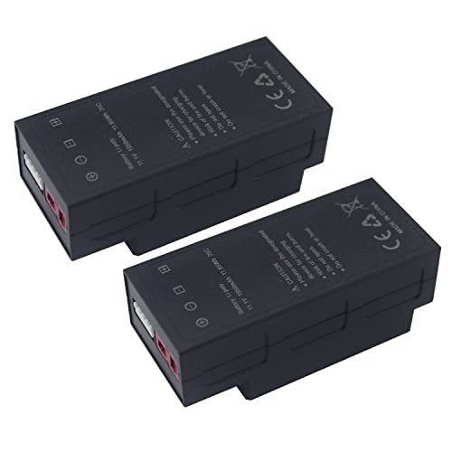 PUOO 2PCS 11.1V 1050mAh 3S Lithium Battery for MJX H16 Series Remote Control Cars