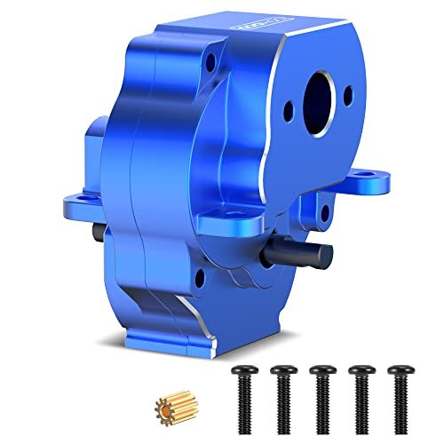 COOWOO Almost Ready to Run RC Boats Aluminum Alloy Gearbox Upgrade for 1/18 TRX-4M with Hardened Steel Gears