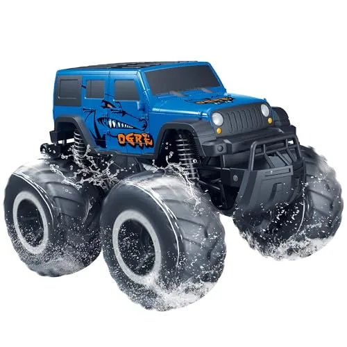 Threeking 1/16 Waterproof RC Car All Terrain Monster Truck Remote Control Toy for Kids 6 7 8 9 10 11 12 Years Old Boys Girls