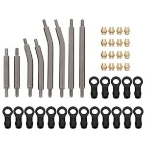 MEUS RACING TRX4M High Clearance Links Kit for Cows RC Car Traxxas TRX4M Defender Bronco 1/18 Scale Upgrade Parts Gray