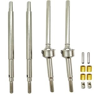 HOPLEX Carbon Steel Extended CVD Axle Shafts Set for Traxxas TRX4M 1/18 Upgrades RC Parts List