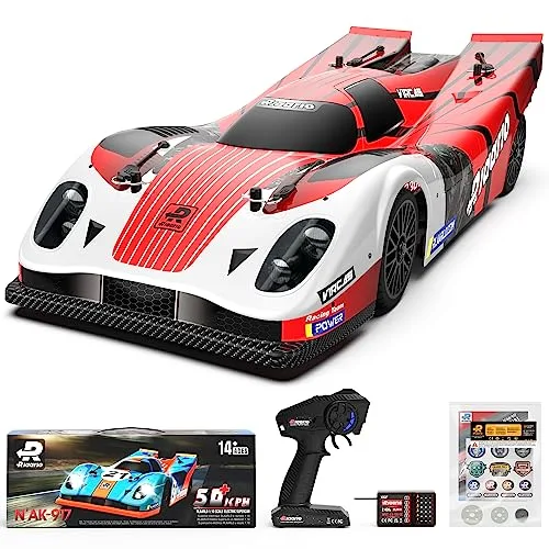 AMORIL 1 28 Scale RC Cars AK 917 Fast Remote Control Supercar with 60 KM H Top Speed 550 13T Motor and 3300 mah Battery Red