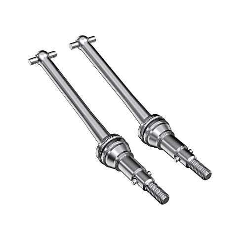HYPER GO 16410 1/64 Scale RC Car Parts Front Rear Metal Drive Shaft CVD Spare Parts for H16PL H16BM Models 2 Pcs