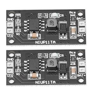 Eujgoov 2Pcs NiCd NiMH Battery Charger Module 1.2V DC 5V Input UL Listed Black 15mm x 4mm x 4mm
