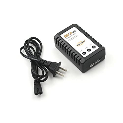 NATEFEMIN Compact iMaxRC iMax B3 Pro Lipo Balance Battery Charger for Double Horse 9053 Volitation RC Helicopter 2S 3S Fast Charging with Double Color LED Indicator