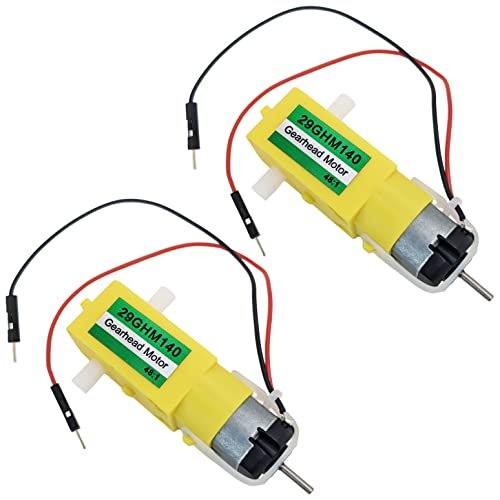 2 Pack Dual Shaft Gear Head Motor 140 RPM at 4.5V DC 48:1 Gearbox Ratio Hobby Gearmotor for DIY Robot Smart Car RC Vehicles EX ELECTRONIX EXPRESS Perfect for Recliners at RC Willey