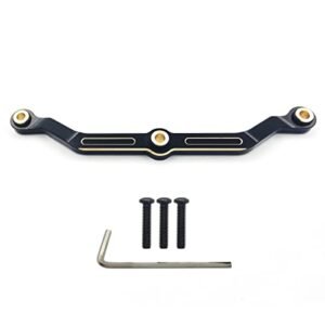 HOPLEX Brass Steering Link Black Coating Upgrade Parts for Ryobi Uproar RC Truck 1 18 TRX4M Bronco Defender