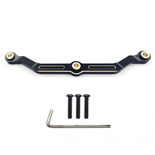 HOPLEX Brass Steering Link Black Coating Upgrade Parts for Ryobi Uproar RC Truck 1 18 TRX4M Bronco Defender
