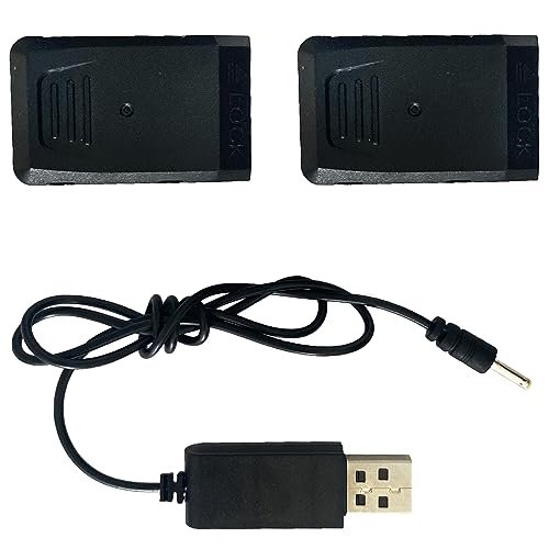 LANSAND Modular Spare Battery for Upgraded EC200 DC 3.7V 430mAh with Charging Cable