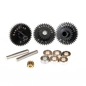 RampCrab Hardened Steel Transmission Gear Set for TRX4M Nitro RC Car Parts Liverpool Speed Upgrade 9.7 1 Reduction Ratio