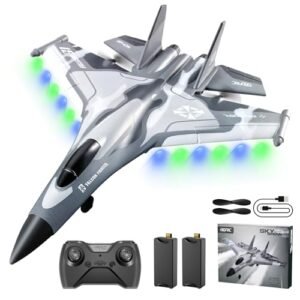 4DRC G1 RC Jet RTF 2.4GHz 4 Channel 6 Axis Gyro Stabilizer Glider Aircraft with 2 Batteries Easy to Fly for Adults Kids Beginners