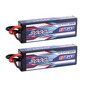 SIGP 2S 7.4V Lipo Battery 3000mAh 120C with XT60 Connector for RC Plane Mission San Andreas and Other RC Hobbies 2 Packs