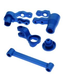 RCMYou Steering Bellcranks Upgrade Parts for 1/10 WideMaxx Maxx,Aluminum Servo Saver Set Draglink Hops Up,Model # 89086-4,#89076-4, Replace 8946 (Navy Blue)