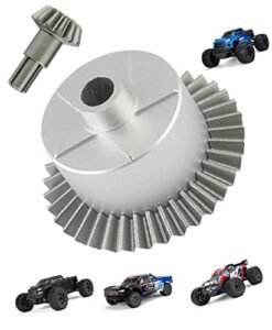 Rcarmumb Steel 37T Main Gear Differential Case Input Gear 13T Upgrade Kit for Rock Bouncer RC Truck Arrma Granite Senton Vorteks Big Rock 3S BLX Outcast Kraton 4S BLX Typhon Vendetta 3S BLX