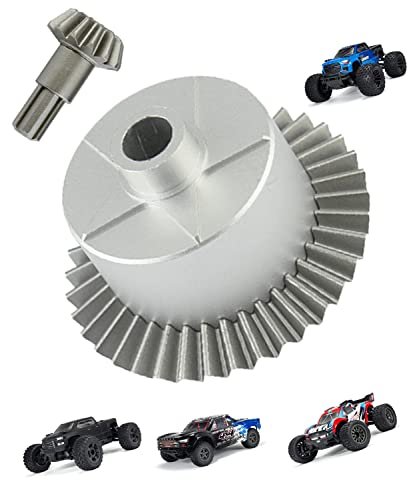 Rcarmumb Steel 37T Main Gear Differential Case Input Gear 13T Upgrade Kit for Rock Bouncer RC Truck Arrma Granite Senton Vorteks Big Rock 3S BLX Outcast Kraton 4S BLX Typhon Vendetta 3S BLX