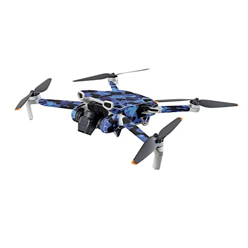MightySkins DJI Mini 3 Blue Modern Camo Vinyl Decal Wrap Cover Protective Durable Unique Made in USA