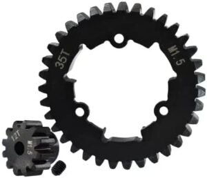 M1 5 Carbon Steel Motor Pinion Gear 12T and 35T Spur Gear Set Upgrade for Traxxas 1 5 X MAXX 1 6 XRT Best 1 5 Scale RC Monster Truck